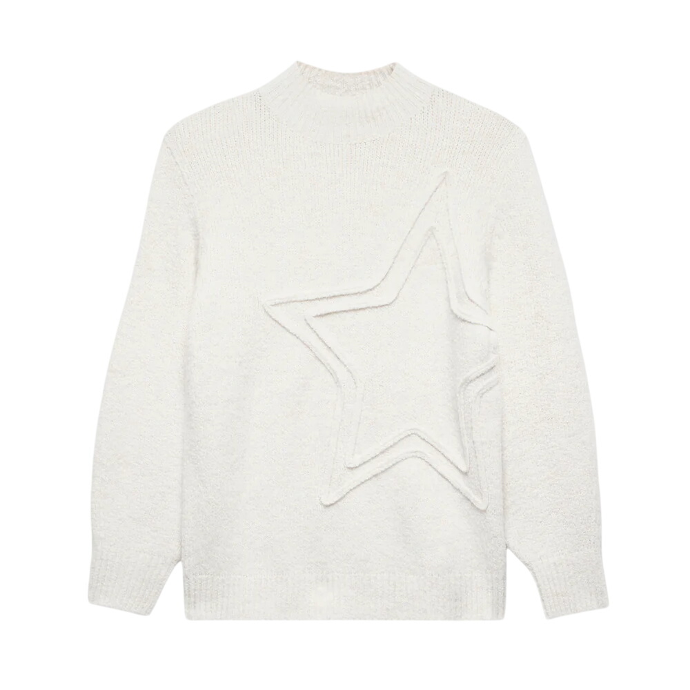 Mint Velvet Cream Star Knit Jumper